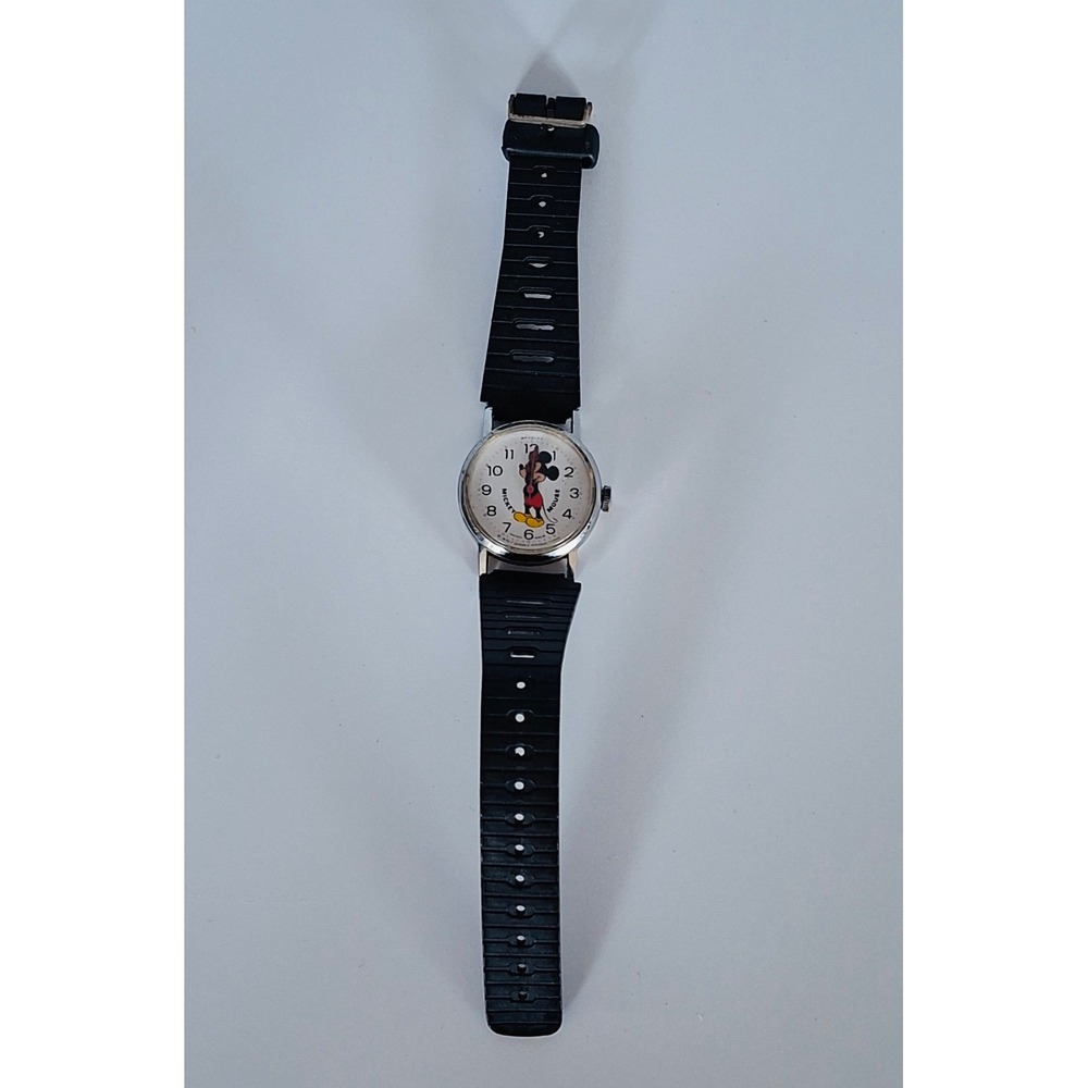 Vintage 1970s Bradley Mickey Mouse Watch 015S Swiss Disney Parts Repair